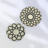 Moroccan Handcrafted Plates - Black and white - Where Elegance Meets Tradition - Image 2
