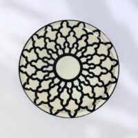 Moroccan Handcrafted Plates - Black and white - Where Elegance Meets Tradition - Image 4