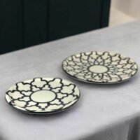Moroccan Handcrafted Plates - Black and white - Where Elegance Meets Tradition - Image 6