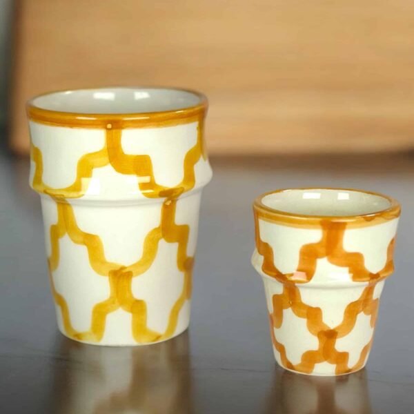 Moroccan Handcrafted Glass – Saffron Elegance and Authentic Design