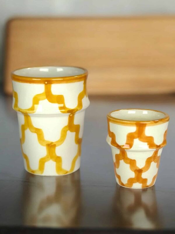 Moroccan Handcrafted Glass – Saffron Elegance and Authentic Design